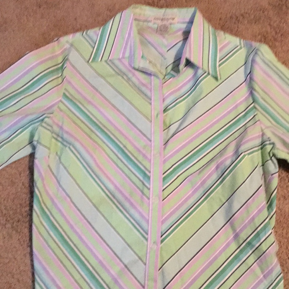 Nice Women’s Size Petite Large Button Down Blouse